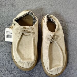 NWT Sanuk Single Fin Men's Comfort Flat Shoes Sz 10